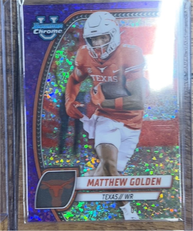 2024 Bowman University Chrome #129 Matthew Golden — front