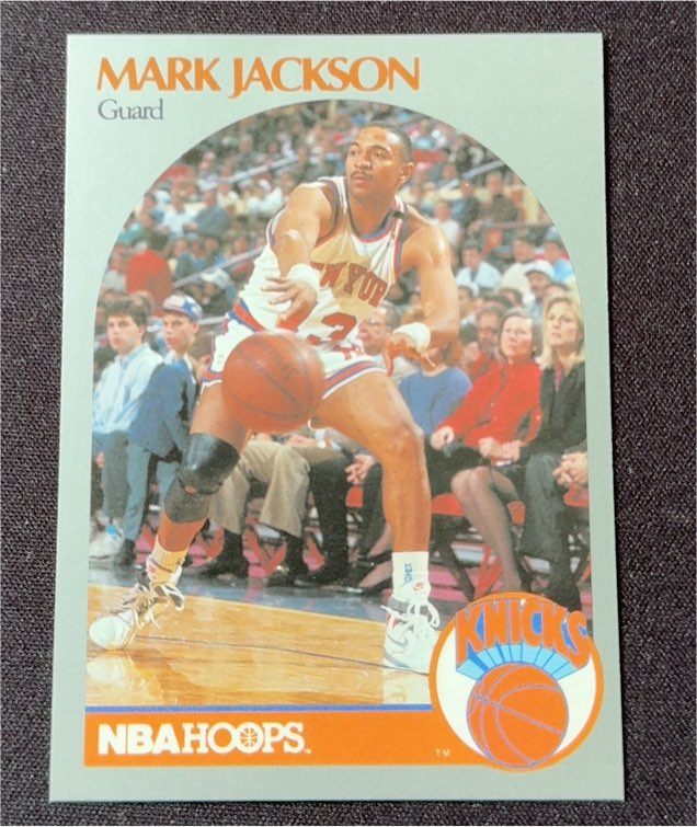 1990-91 NBA Hoops #205 Mark Jackson — front