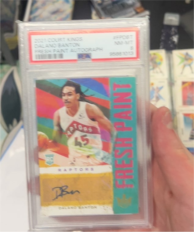 2020 Panini Court Kings #FPDBAN Dalano Banton Fresh Paint Autograph — front