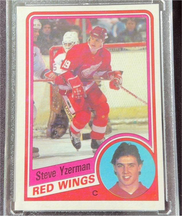1984-85 O-Pee-Chee #67 Steve Yzerman — front