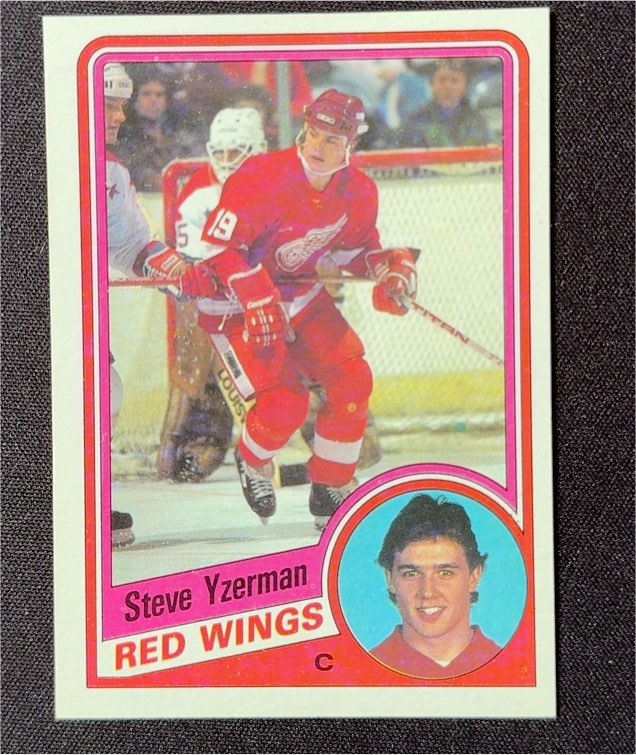 1984-85 Topps #49 Steve Yzerman Rookie Card — front