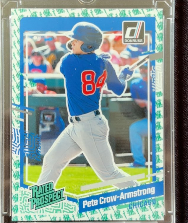 2023 Donruss #60 Pete Crow-Armstrong Rated Prospect — front