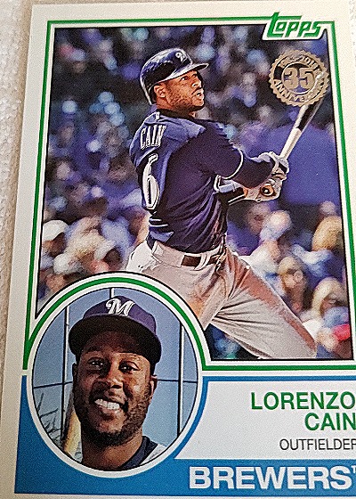 2018 Topps Update 1983 Topps Insert #83-25 Lorenzo Cain — front