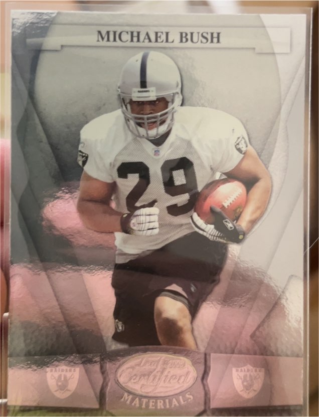 2008 Leaf Certified Materials #105 Michael Bush — front