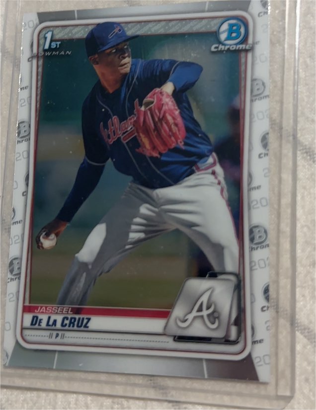2020 Bowman Chrome Prospects #BCP-115 Jasseel De La Cruz — front