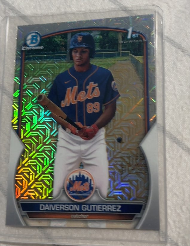 2023 Bowman Chrome #BCP-154 Daiverson Gutierrez — front