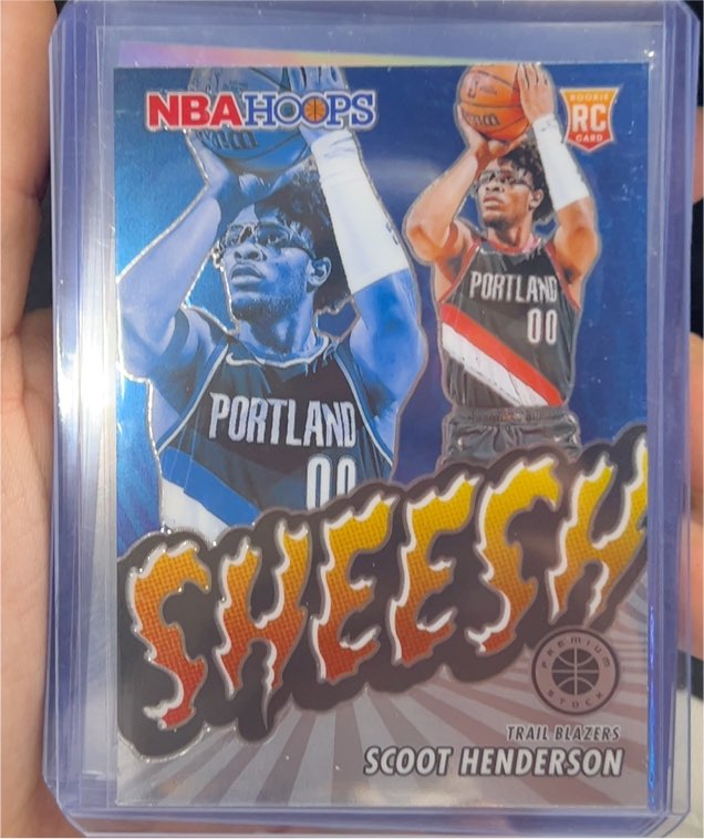 2023-24 Panini NBA Hoops Premium Stock #23 Scoot Henderson — front