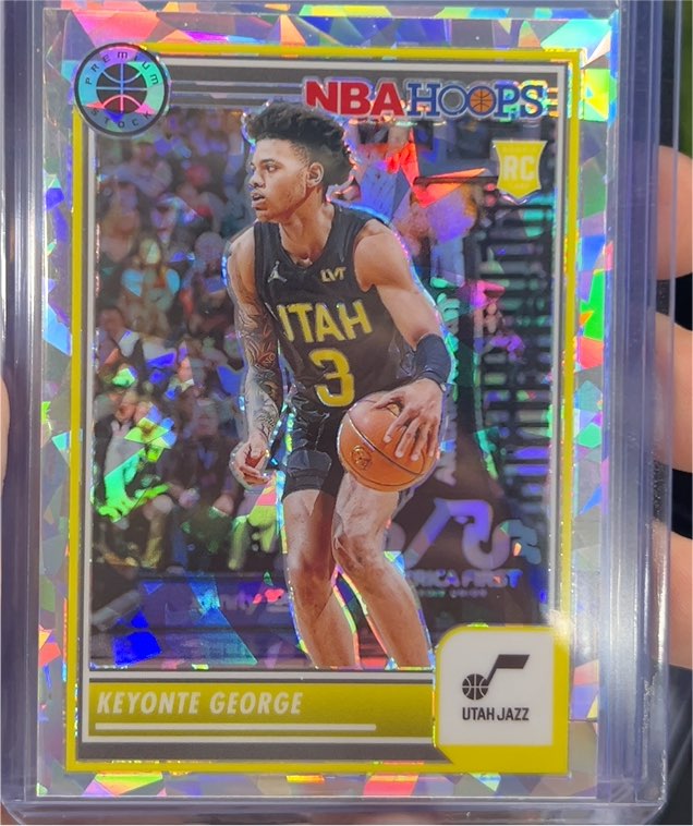 2023-24 Panini NBA Hoops Premium Stock #98 Keyonte George — front