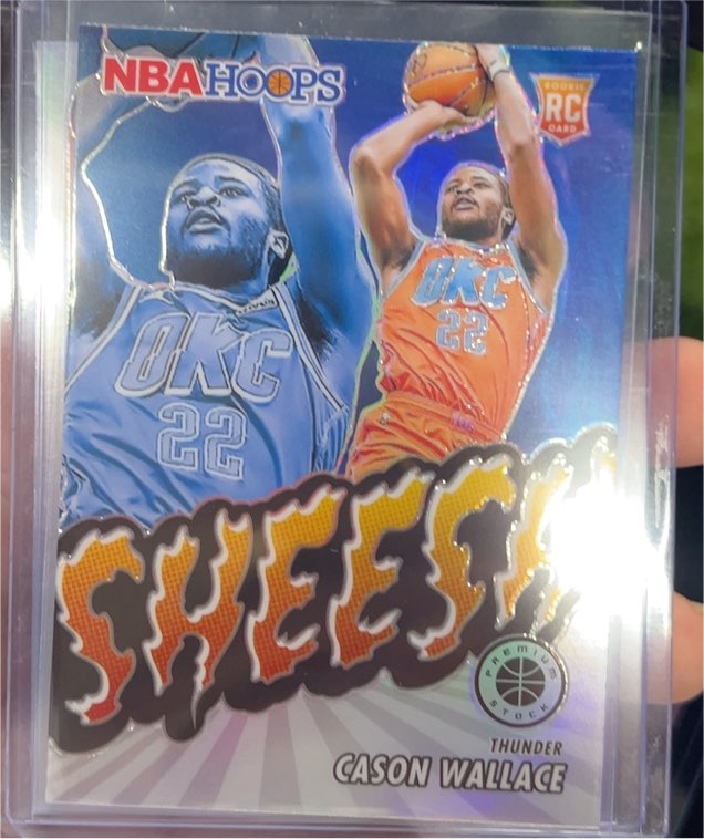 2023-24 Panini NBA Hoops Premium Stock #3 Cason Wallace Sheesh — front