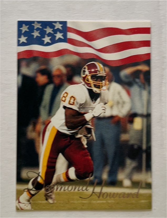 1992 All World Desmond Howard Washington Redskins Rookie Rare Insert Card — front