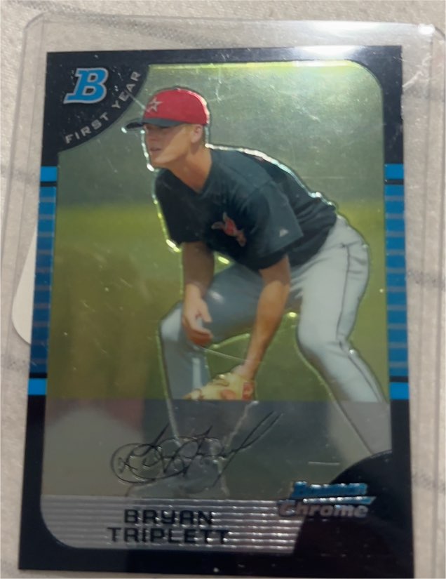 2005 Bowman Chrome #260 Bryan Triplett — front