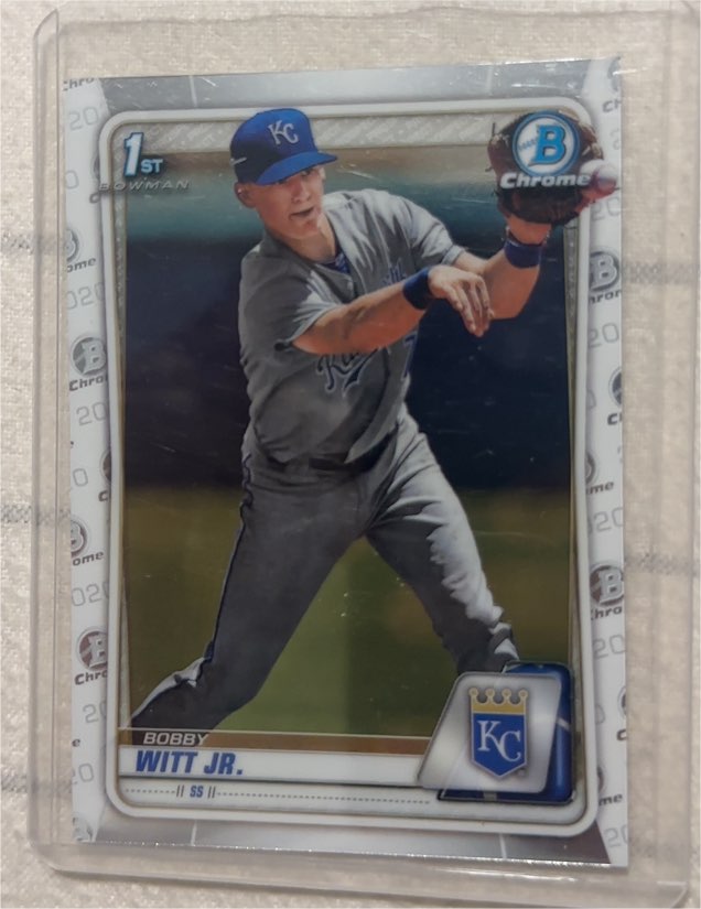 2020 Bowman Chrome Prospects #BCP25 Bobby Witt Jr. — front