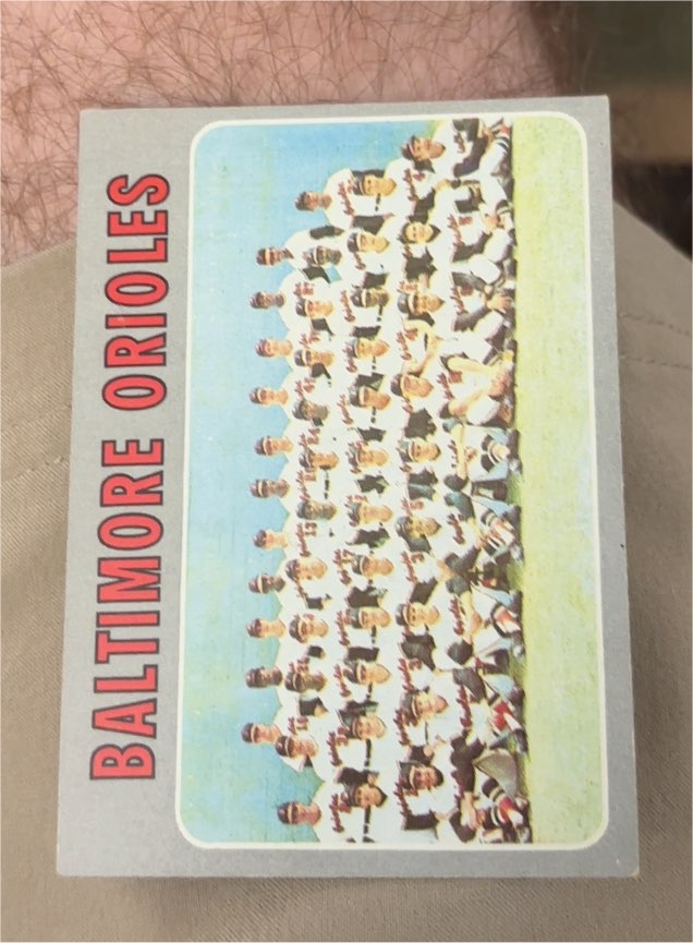 1970 Topps #387 Baltimore Orioles Team — front