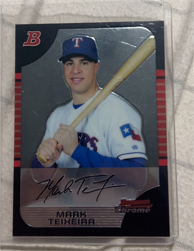 2005 Bowman Chrome #43 Mark Teixeira — front