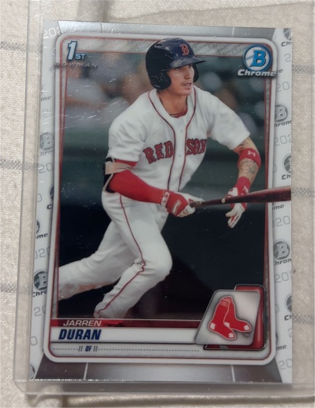 2020 Bowman Chrome #BCP-144 Jarren Duran — front