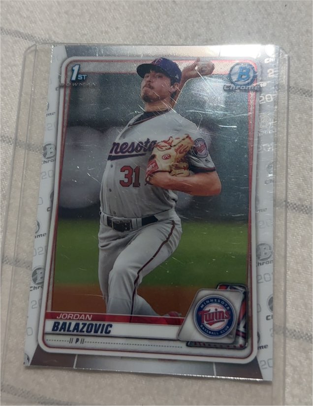 2020 Bowman Chrome #BCP-123 Jordan Balazovic — front