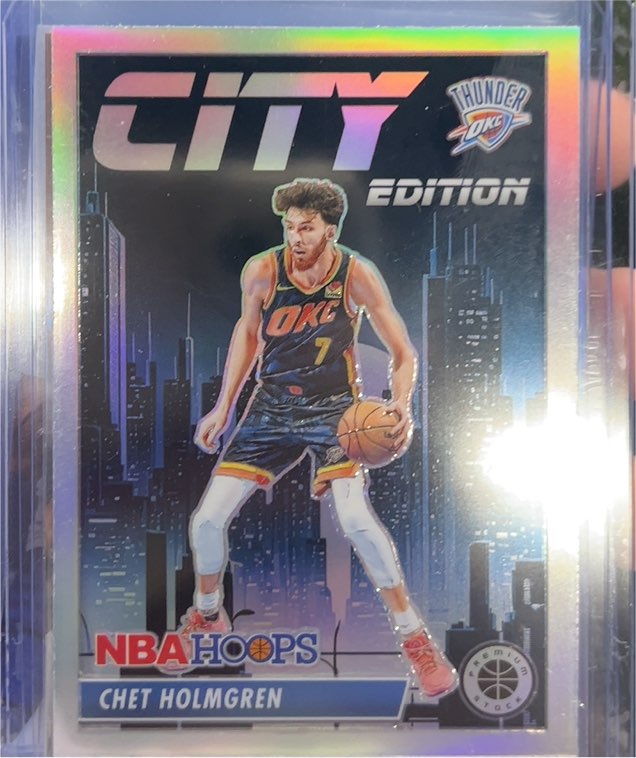 2023-24 Panini NBA Hoops Premium Stock City Edition #9 Chet Holmgren — front