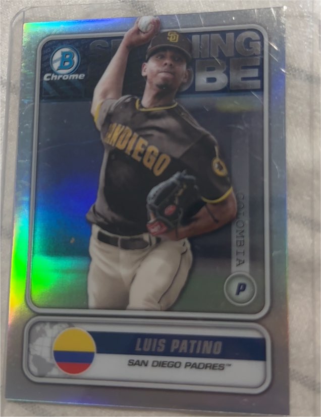 2020 Bowman Chrome Spanning the Globe #STG-LP Luis Patino — front