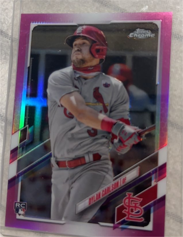 2021 Topps Chrome #140 Dylan Carlson — front