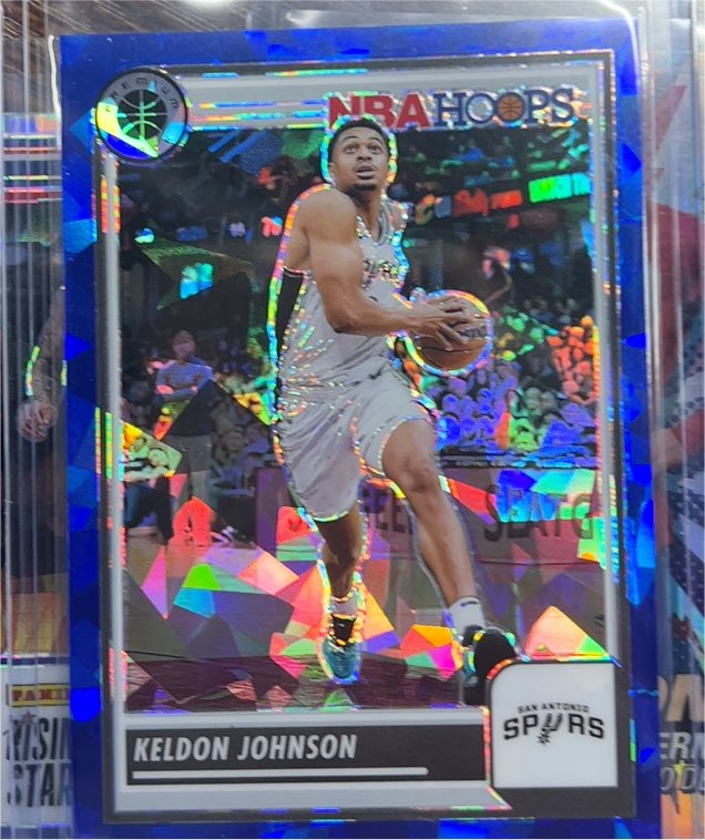 2023-24 Panini NBA Hoops Premium Stock #118 Keldon Johnson — front