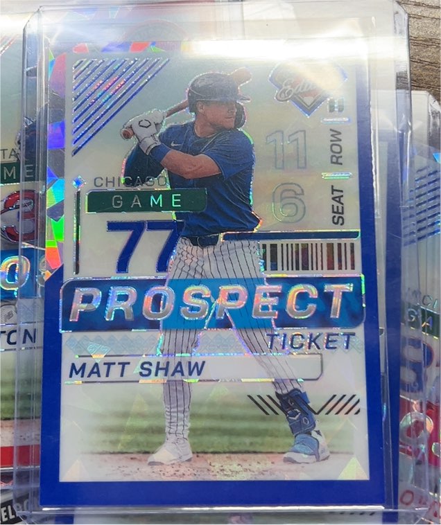 2024 Panini Prospect Edition #39 Matt Shaw — front