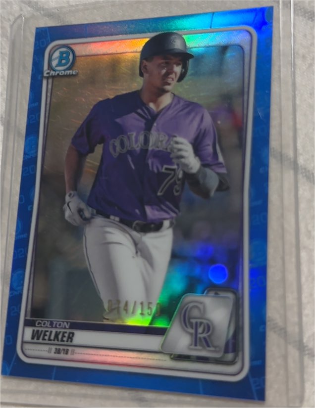 2020 Bowman Chrome Prospects #BCP-87 Colton Welker — front