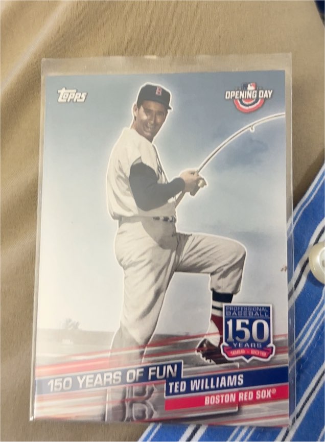 2019 Topps Opening Day 150 Years of Fun #YOF-4 Ted Williams — front
