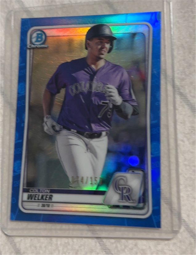 2020 Bowman Chrome Prospects #BCP-87 Colton Welker — front