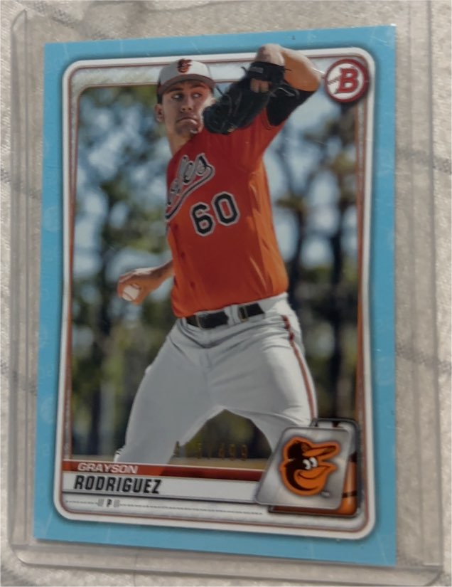 2020 Bowman Prospects #BP-22 Grayson Rodriguez — front