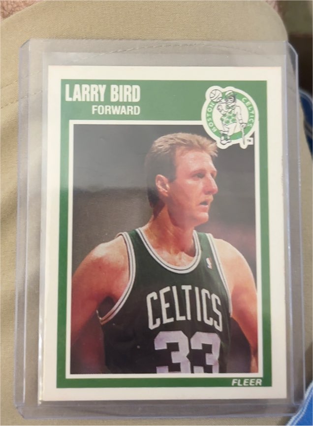 1989-90 Fleer #8 Larry Bird — front
