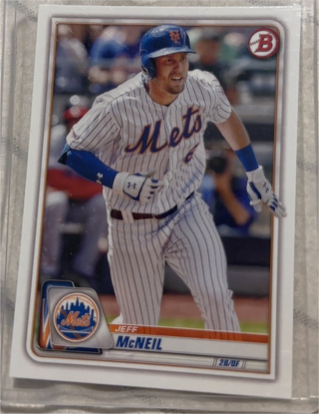 2020 Bowman #77 Jeff McNeil — front