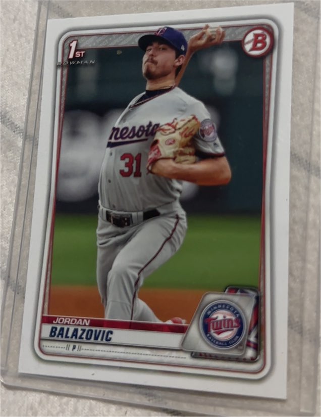 2020 Bowman #BP-123 Jordan Balazovic — front