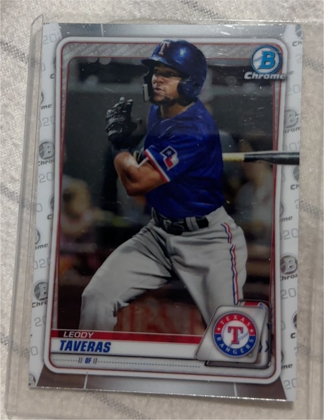 2020 Bowman Chrome Prospects #BCP-127 Leody Taveras — front
