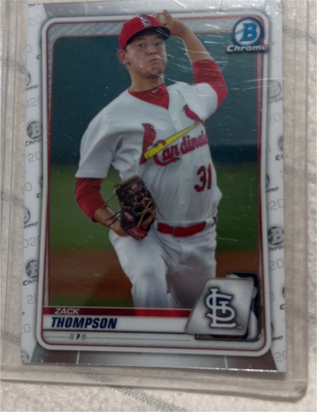 2020 Bowman Chrome Prospects #BCP-6 Zack Thompson — front