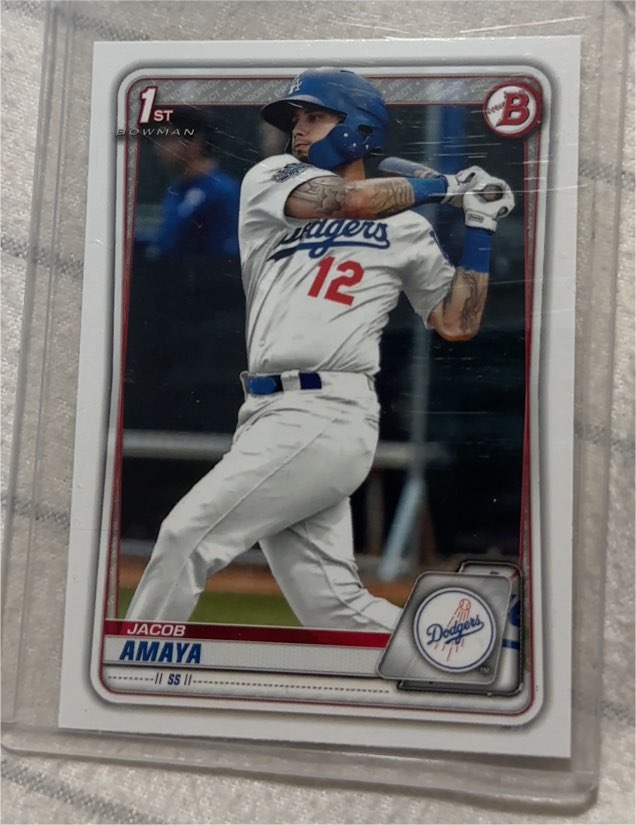2020 Bowman #BP-3 Jacob Amaya — front
