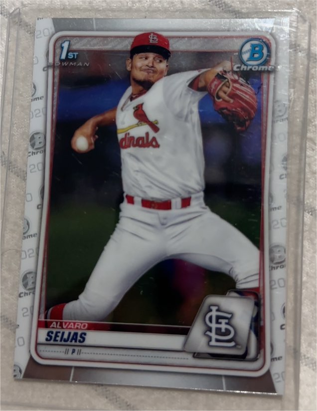 2020 Bowman Chrome Prospects #BCP-60 Alvaro Seijas — front
