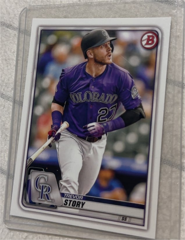2020 Bowman #82 Trevor Story — front