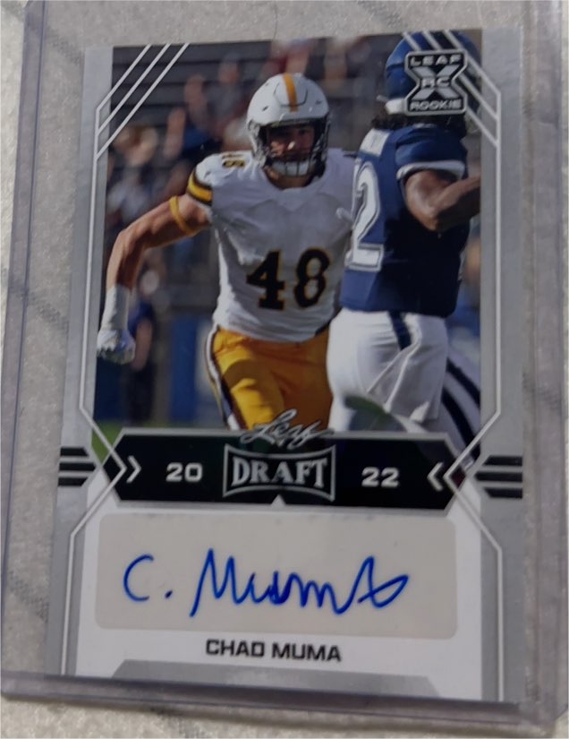 2022 Leaf Draft #BA-CM1 Chad Muma — front