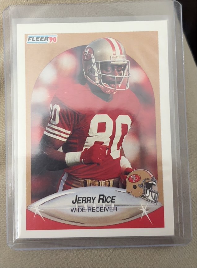 1990 Fleer #13 Jerry Rice — front