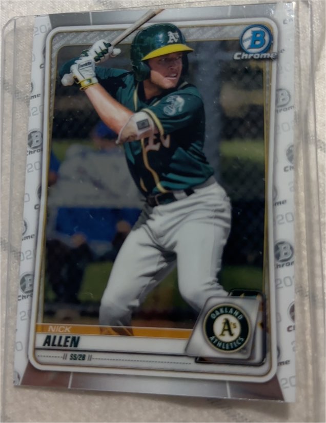 2020 Bowman Chrome Prospects #BCP-105 Nick Allen — front
