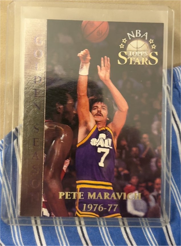 1996 Topps Stars Golden Season #78 Pete Maravich — front
