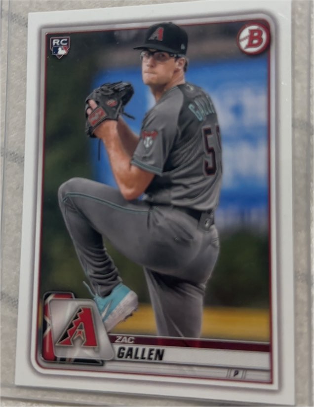 2020 Bowman #75 Zac Gallen — front