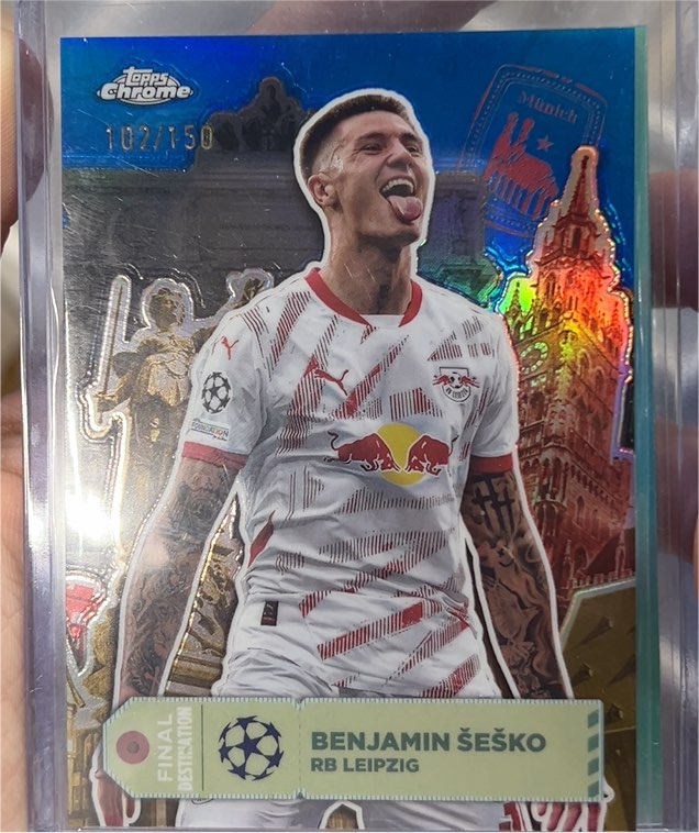 2024-25 Topps Chrome UEFA #FD-27 Benjamin Šeško — front