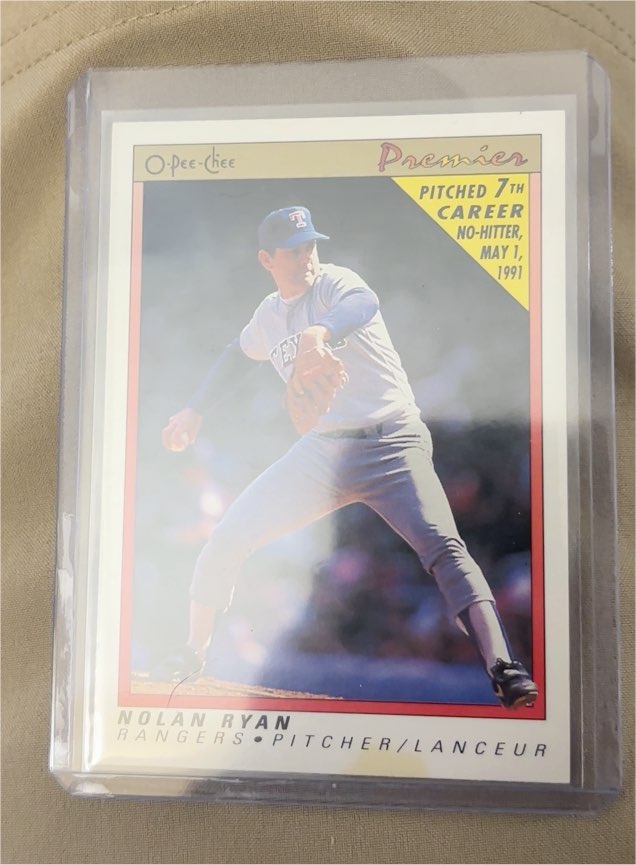 1991 O-Pee-Chee Premier #102 Nolan Ryan — front