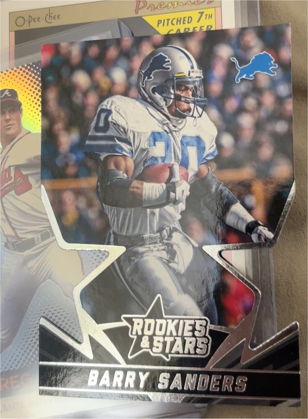 2015 Panini Rookies & Stars Star Studded Die Cuts #SS28 Barry Sanders — front