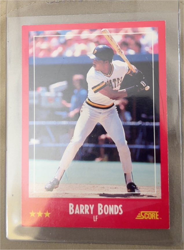 1988 Score #265 Barry Bonds — front