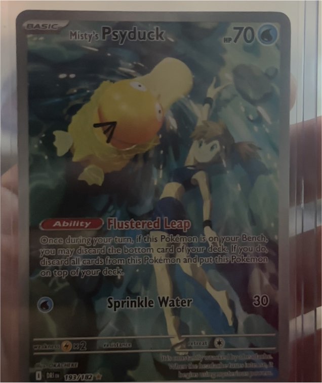 Misty's Psyduck 193/182 Destined Rivals Illustration Rare — front