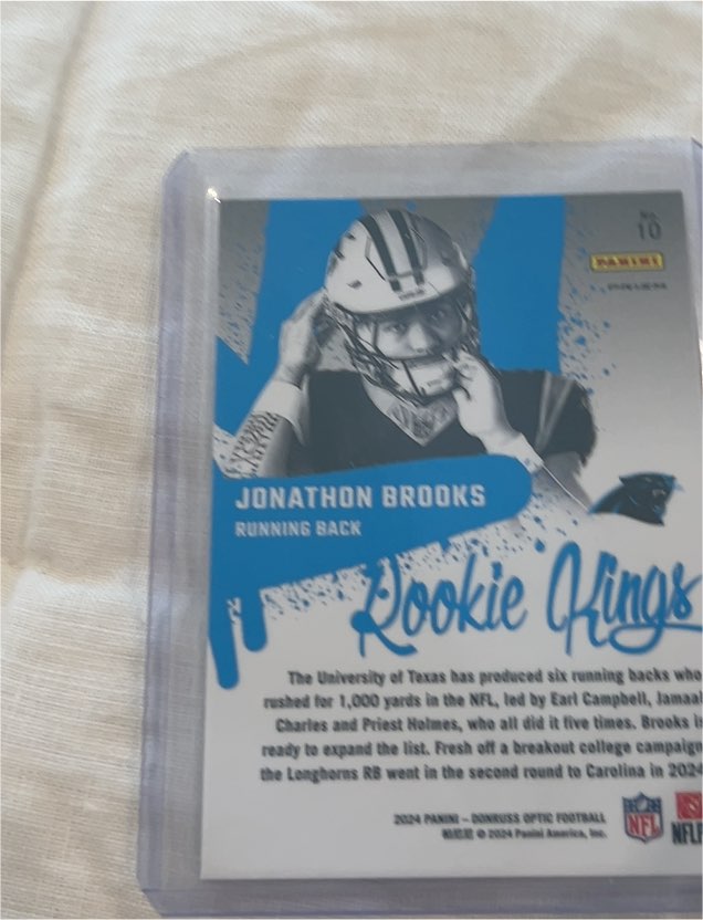 2024 Panini Donruss Optic #10 Jonathon Brooks Rookie Kings — front
