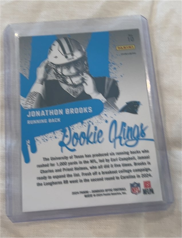 2024 Panini Donruss Optic #16 Jonathon Brooks Rookie Kings — front