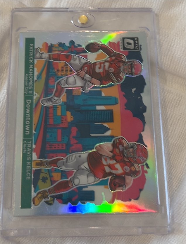 2024 Donruss Optic #3 Downtown Duos Patrick Mahomes II, Travis Kelce — front